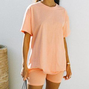 BRAND NEW Sabo Skirt Apricot Tee & Shorts Set